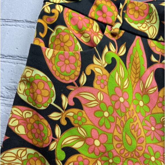 Zara Boho Hippie Chic Floral Woman Multicolor High Rise Pants Size XS - Picture 6 of 10